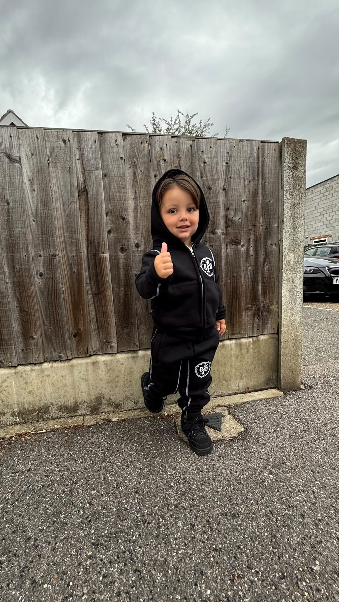 KIDS LUXOR TRACKSUIT — BLACK