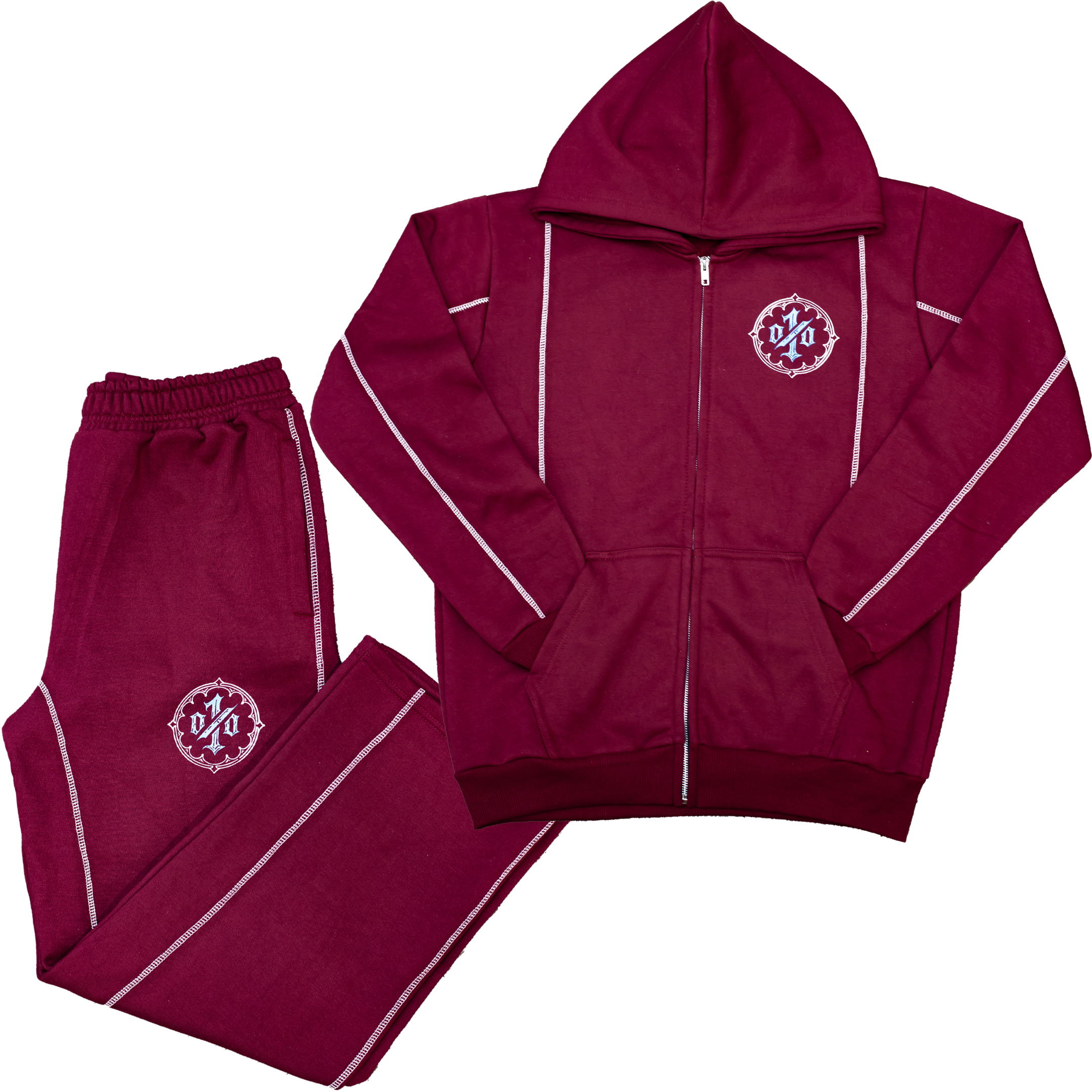 THE LUXOR TRACKSUIT— CLARET